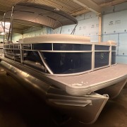 2025 Godfrey EX2286SBX Triple Pontoon Boat- Navy/Silver